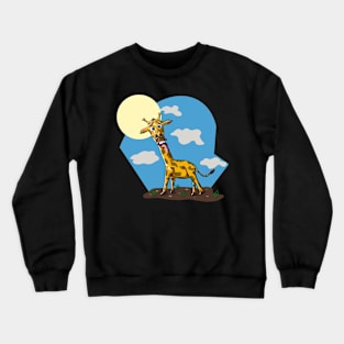 Crazy Giraffe Crewneck Sweatshirt